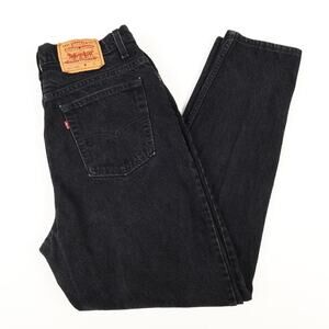 Levi Strauss 532 Red Tab USA Womens 16 Med 100% Cotton Tapered Denim Jeans Black